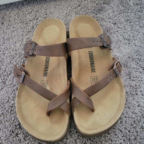 Cushionaire | Womens Luna Cork Footbed Sandal with +Comfort - Picture 1 of 6